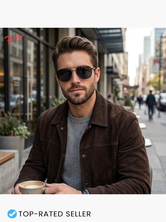 Classic Retro Square Metal Frame Polarized Aviator Sunglasses for Driving Travel main image 6